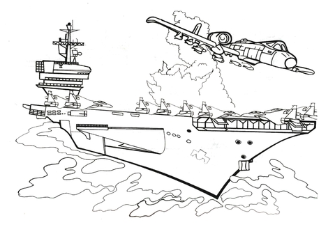 Battleship crashed coloring page free printable coloring pages