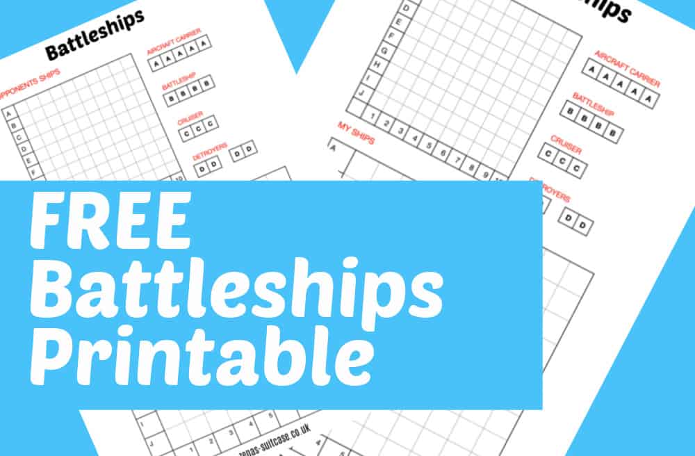 Free printable battleship game to play anywhere