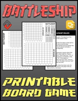 Print and play battleship board game for indoor classroom fun