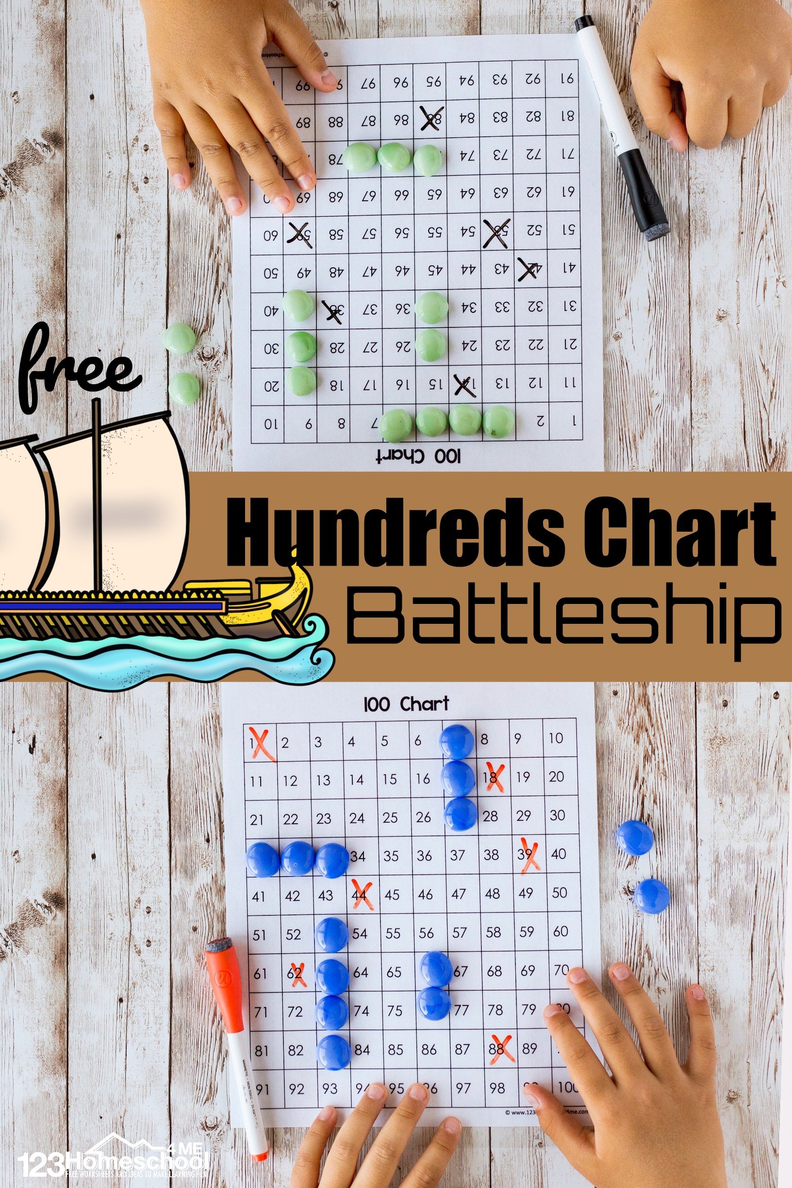 Free hundreds chart battleship