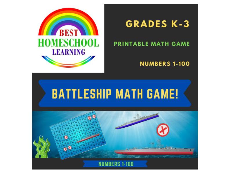 Battleship printable math game