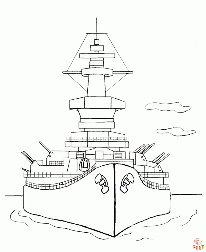 Enjoy free battleship coloring pages for kids on website