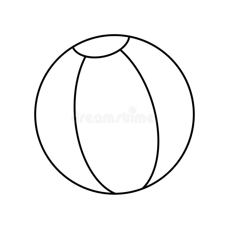 Beach ball coloring page stock illustrations â beach ball coloring page stock illustrations vectors clipart