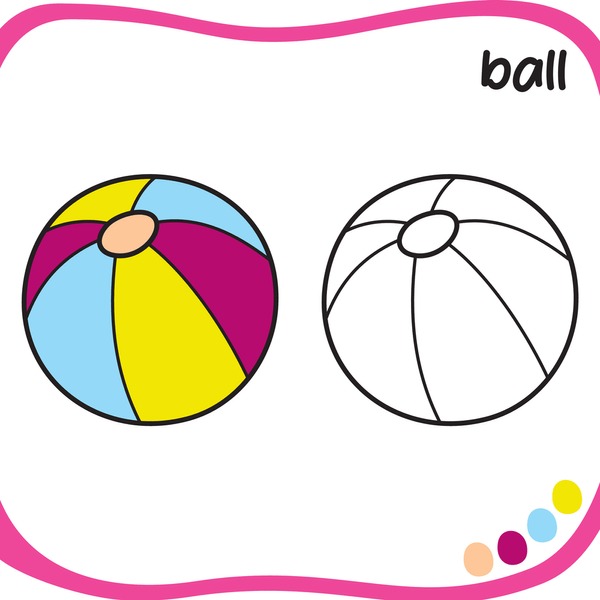 Ball coloring book royalty