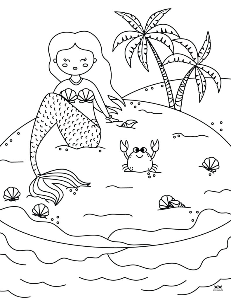 Beach coloring pages
