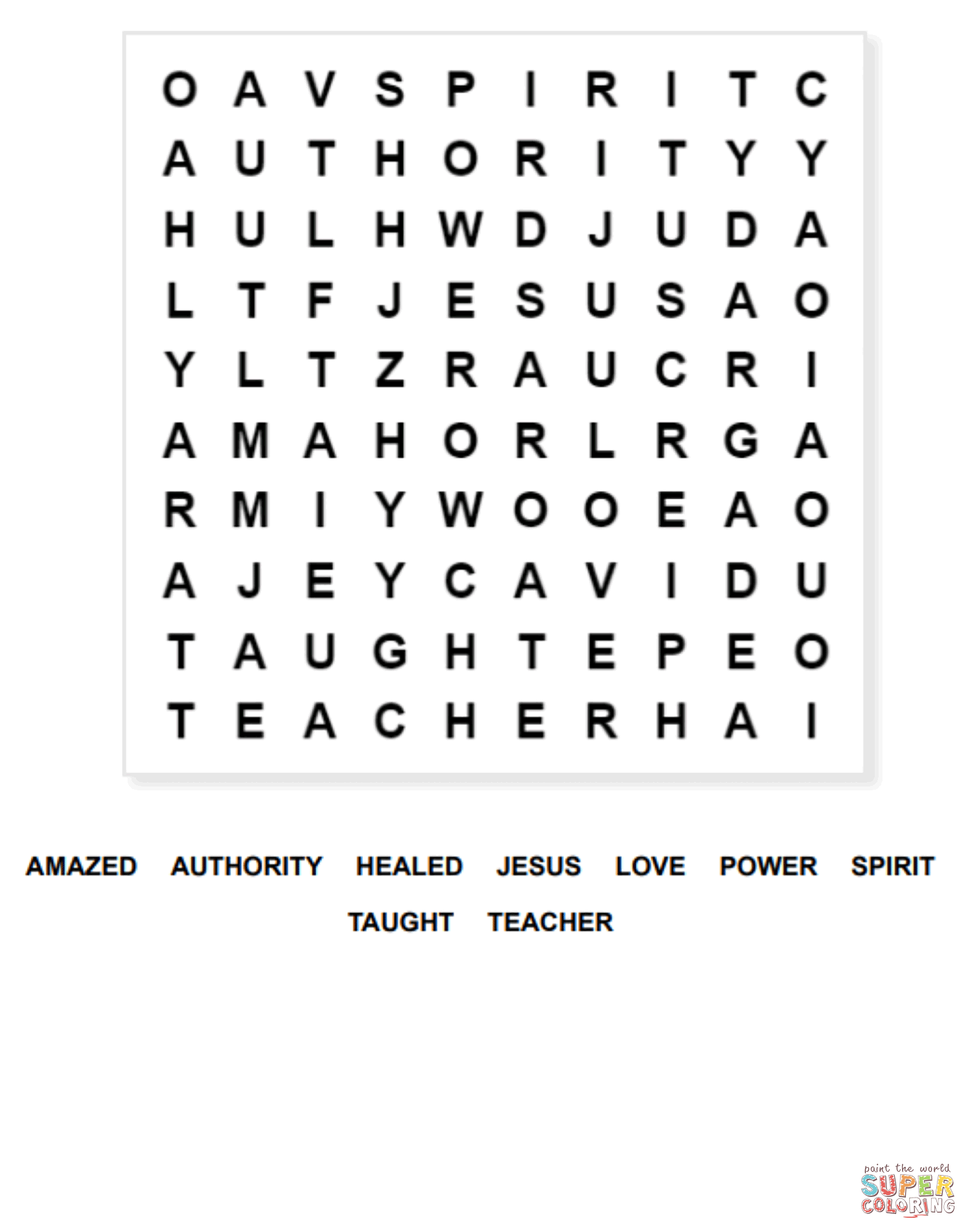 Mark word search coloring page free printable coloring pages