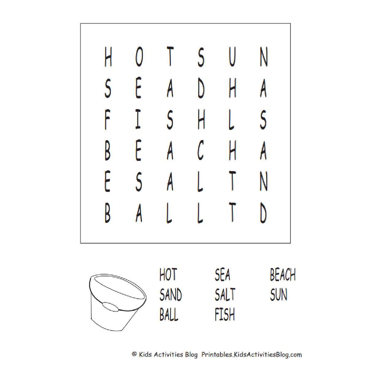 Fun free printable beach word search puzzles for kids kids activities blog