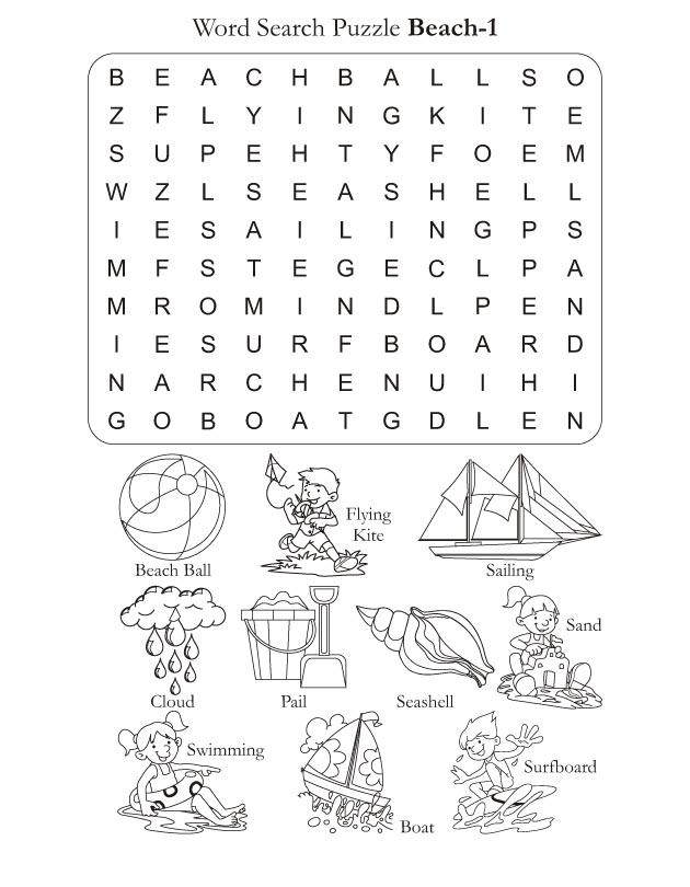 Word search puzzle beach download free word search puzzle beach for kids best coloring pages