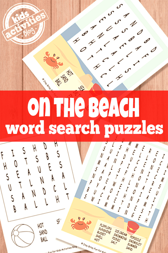 Fun free printable beach word search puzzles for kids kids activities blog