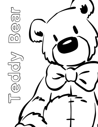 Free printable cute teddy bear coloring pages