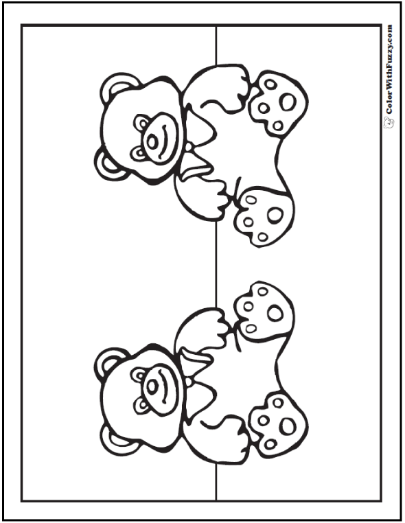 Bear coloring pages grizzlies koalas pandas polar and teddy bears
