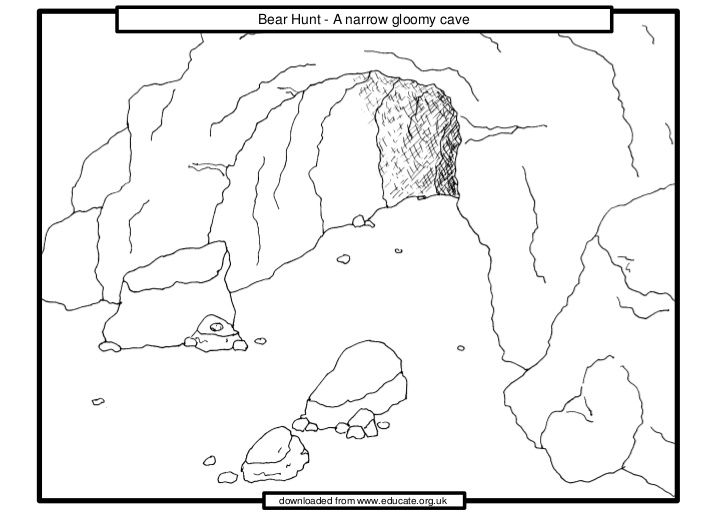 Bear in cave coloring pages coloring pages bear hunting bear