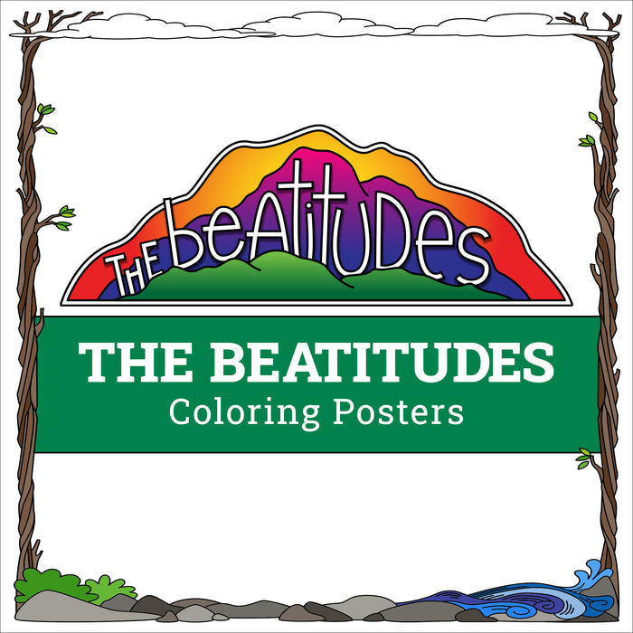 The beatitudes coloring posters â illustrated ministry