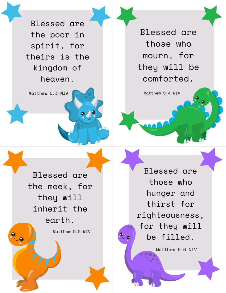 Free beatitudes printables