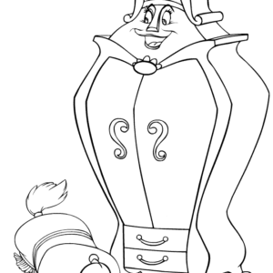 Beauty and the beast coloring pages printable for free download