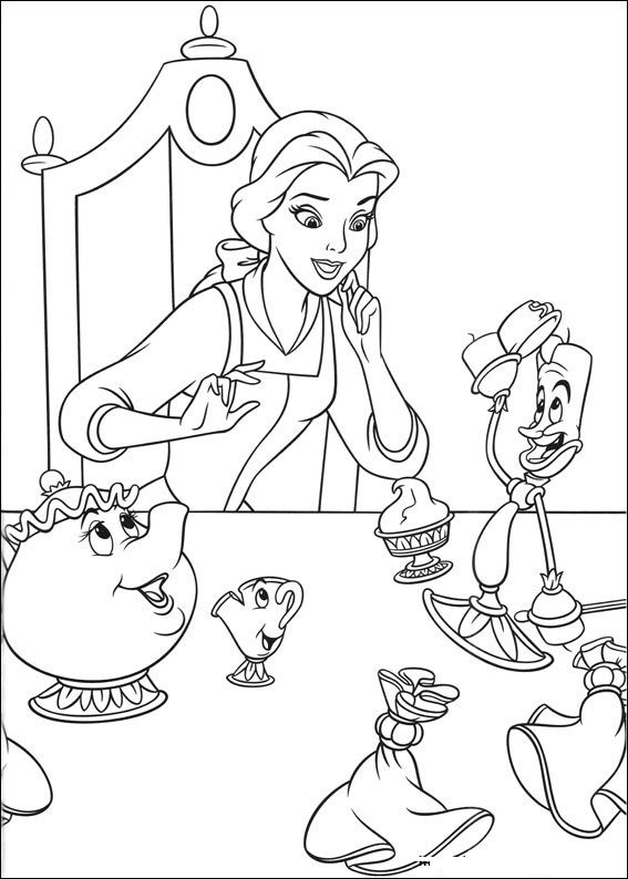 Free printable beauty and the beast coloring pages for kids princess coloring pages disney coloring pages cartoon coloring pages