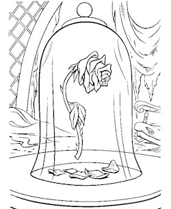 Beauty and the beast coloring pages all kids network