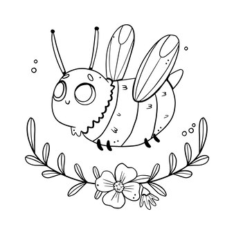 Page bee coloring pages printable images