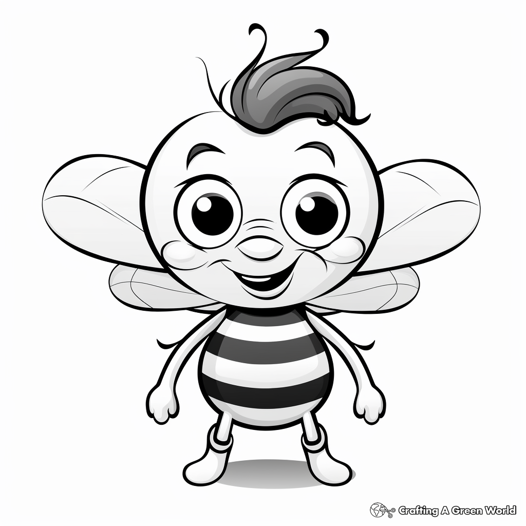 Bumble bee coloring pages