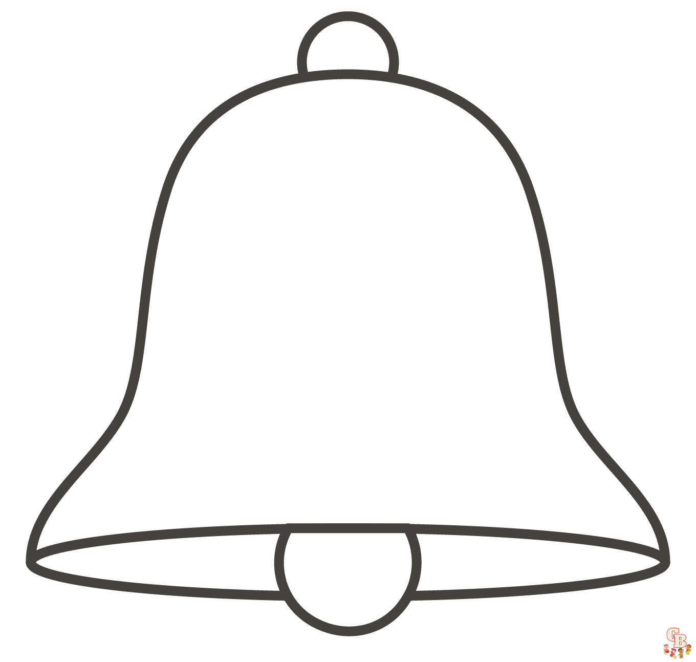 Printable bell coloring pages free for kids and adults