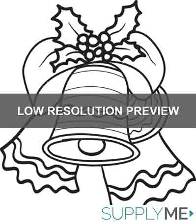 Printable christmas bells coloring page for kids â