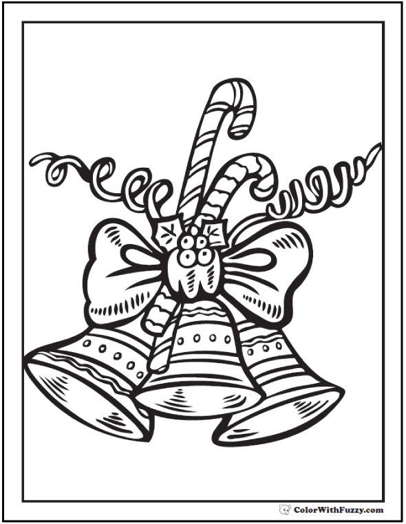 Christmas bells coloring pages