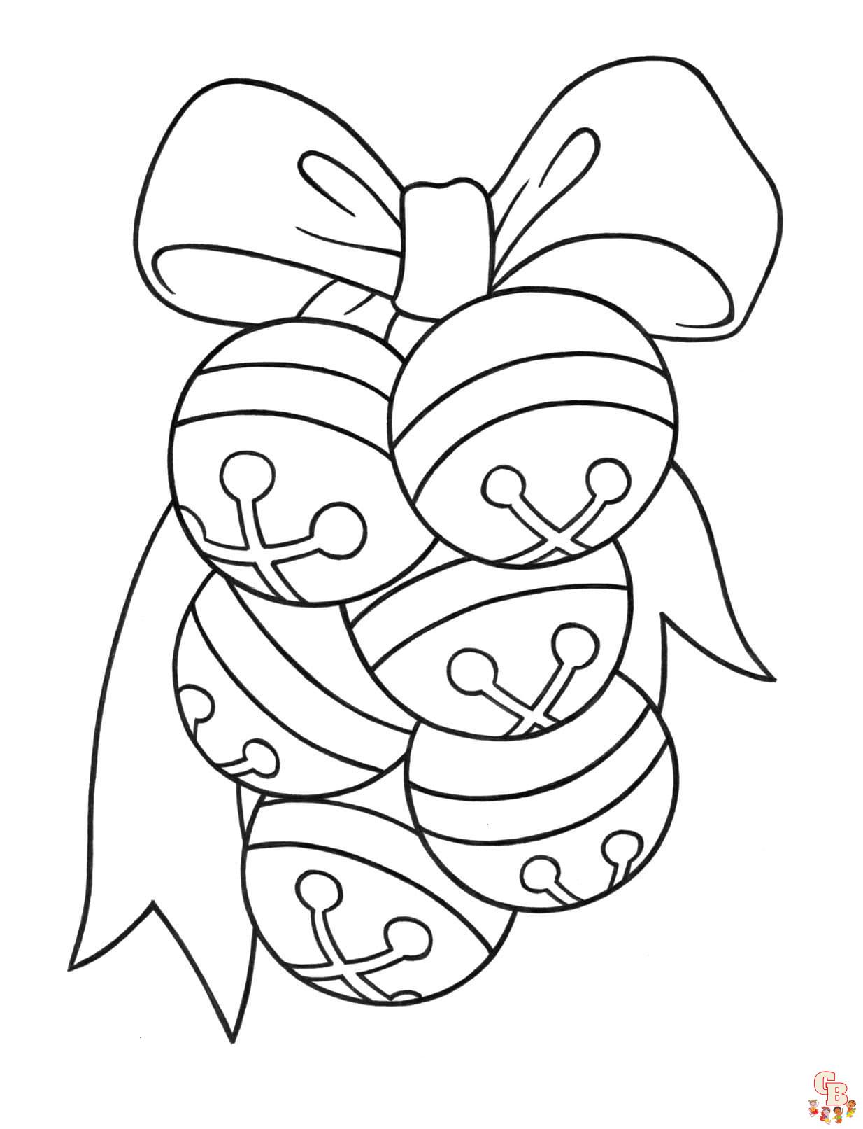 Printable bell coloring pages free for kids and adults