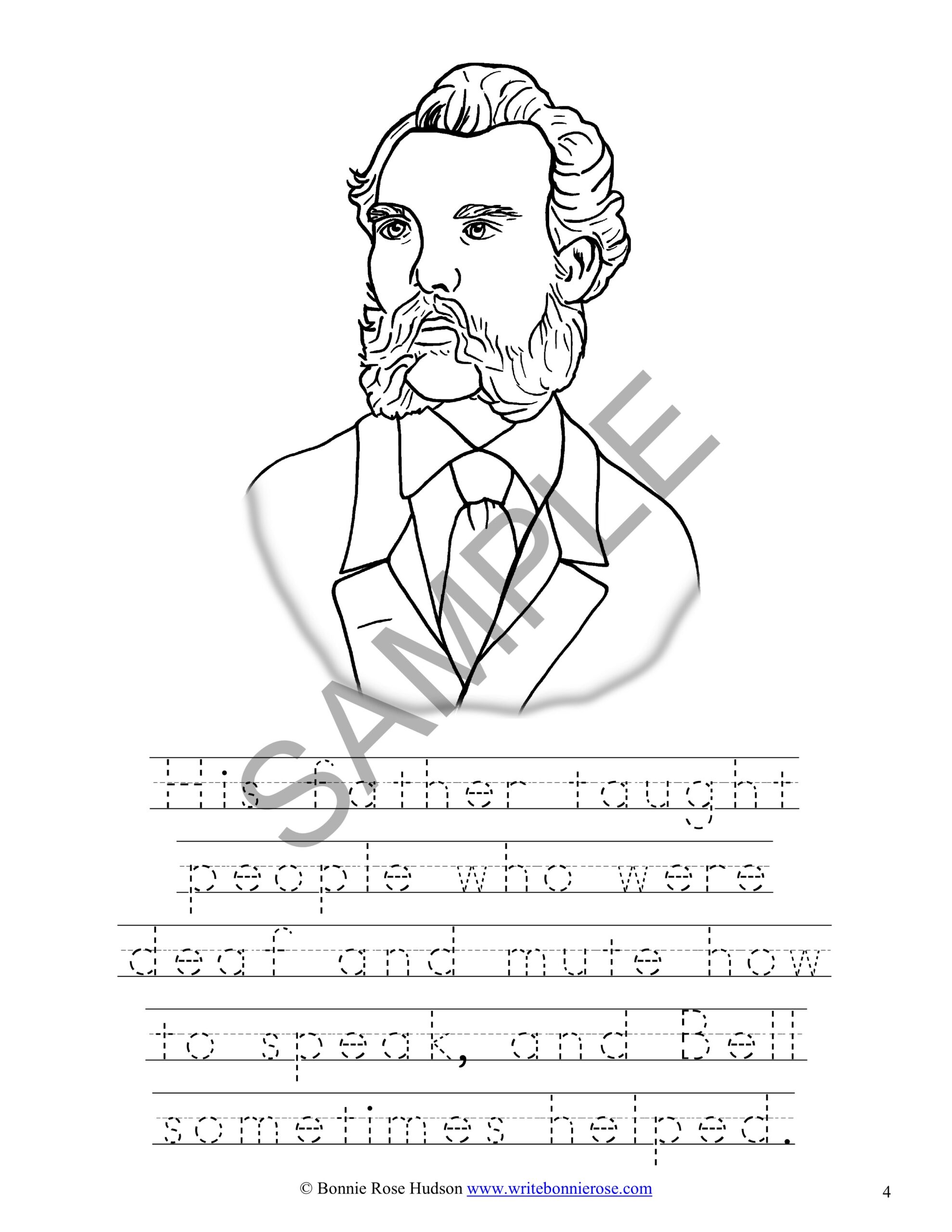 Alexander graham bell coloring book