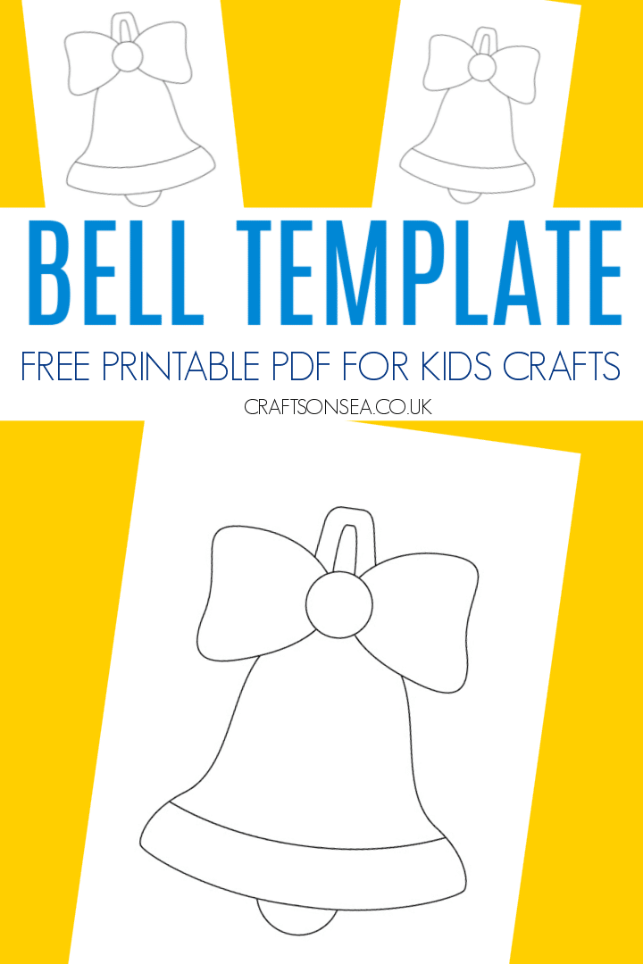 Christmas bell template free template
