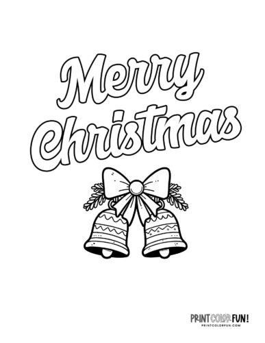 Christmas bells clipart coloring pages to ring in the holiday â perfect for creative family fun at