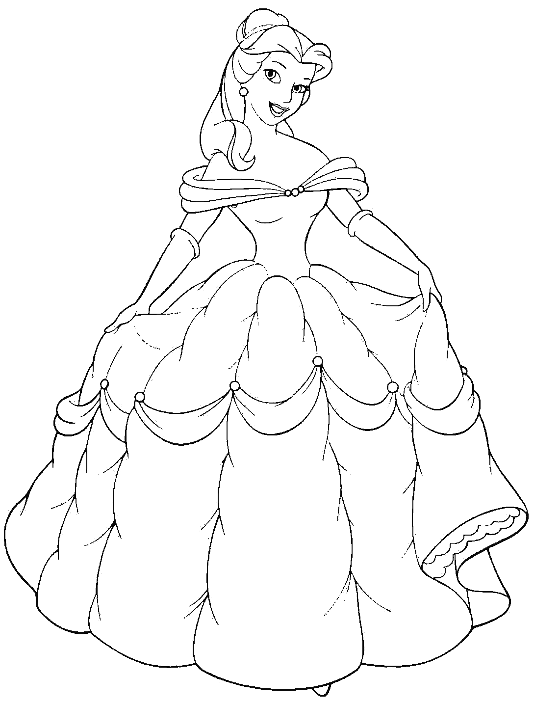 Belle coloring pages printable for free download