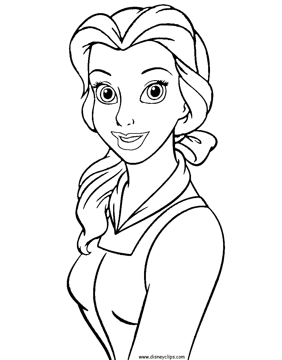 Beauty and the beast coloring pages