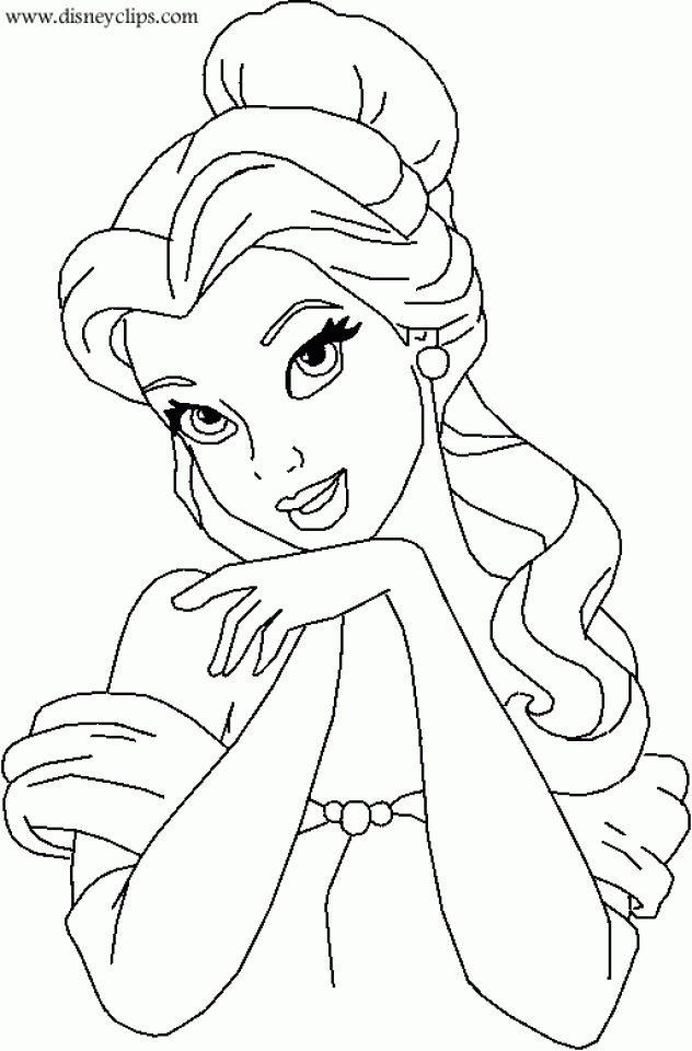 Get this belle coloring pages printable