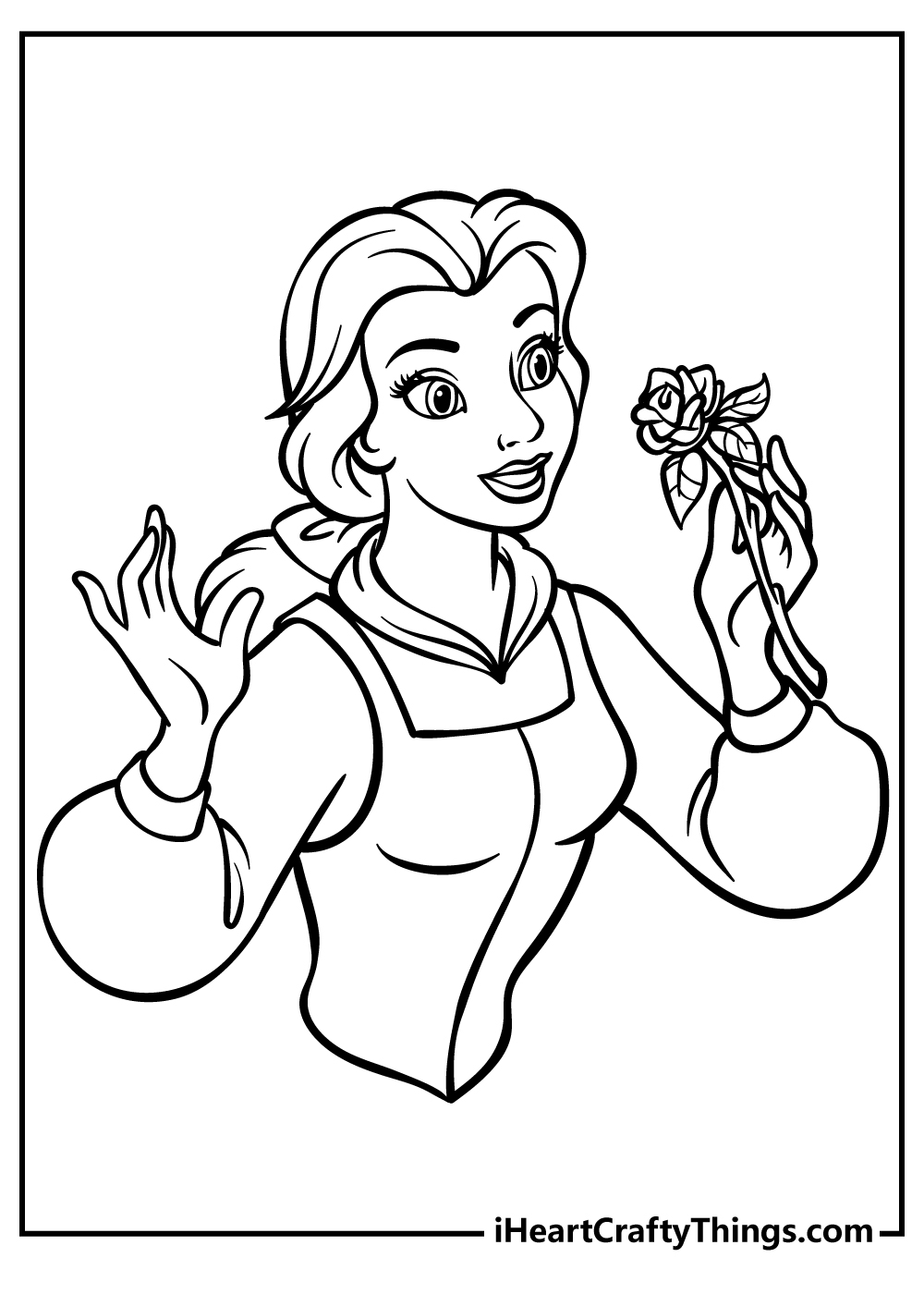 Belle coloring pages free printables