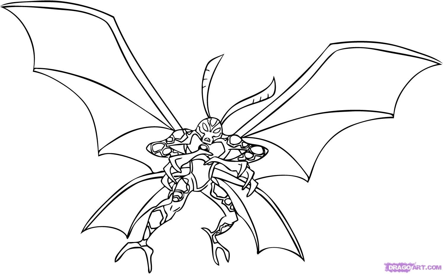 Ben coloring pages alien force coloring pages