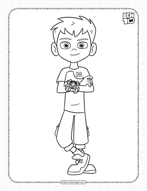 Ben coloring pages free pdf printables