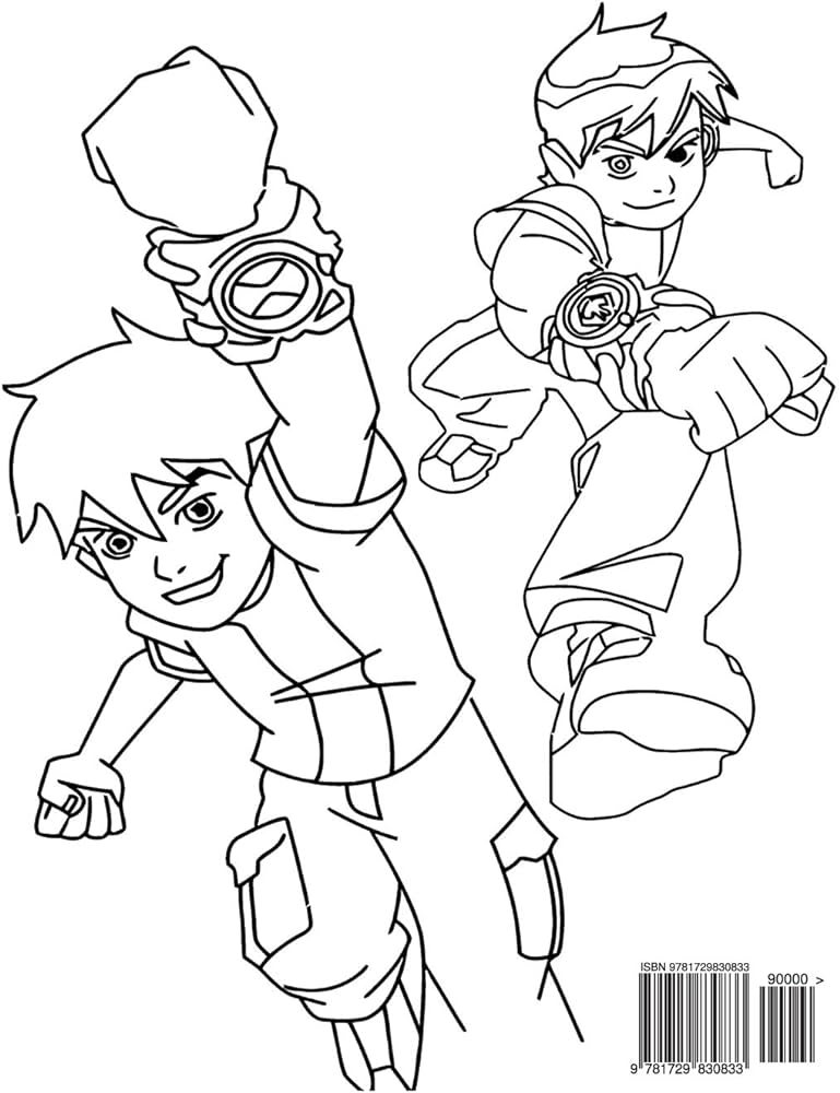 Ben coloring book coloring book for kids and adults activity book with fun easy and relaxing coloring pages by