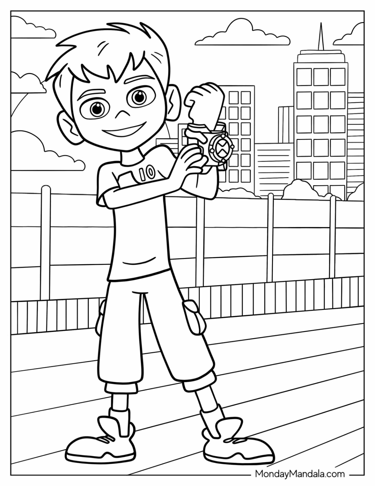 Ben coloring pages free pdf printables