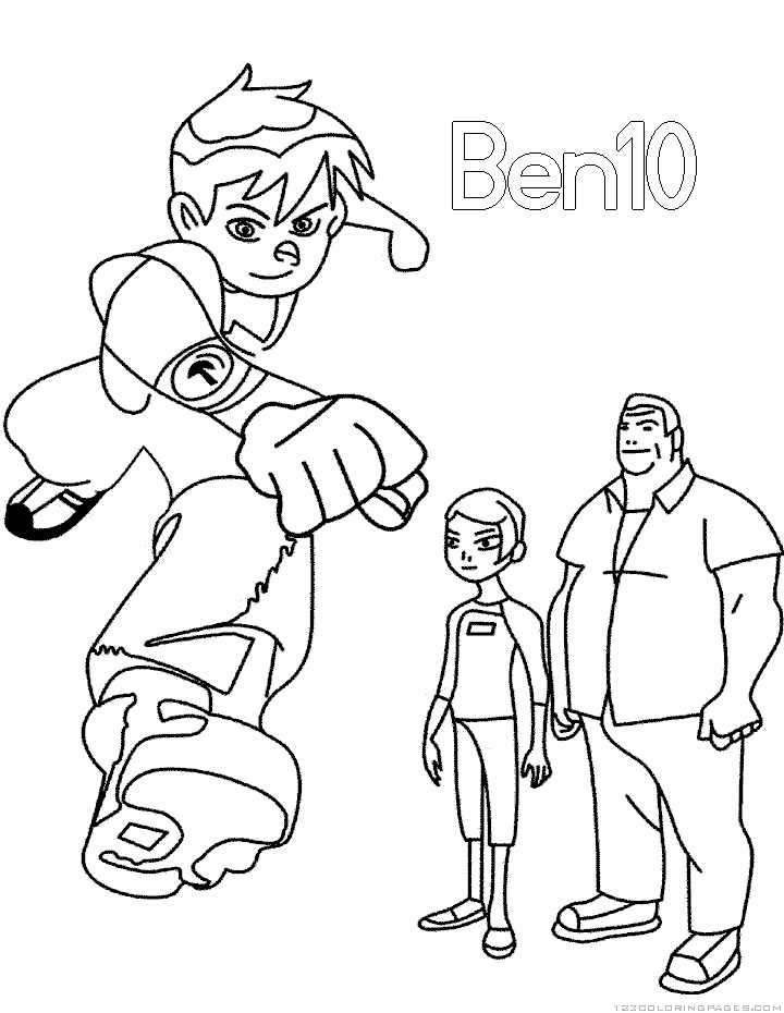 Ben coloring pages