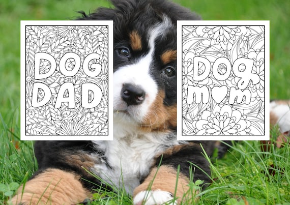 Dog quotes coloring pages for puppy lovers printable pages dog lover quote coloring book download now