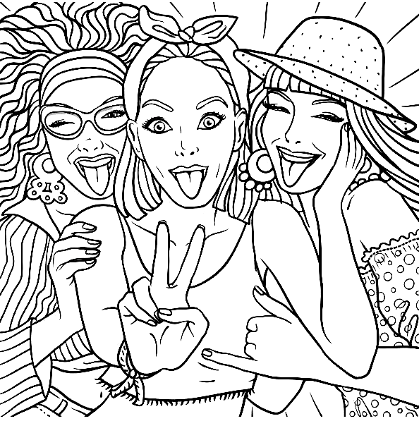 Bff coloring pages
