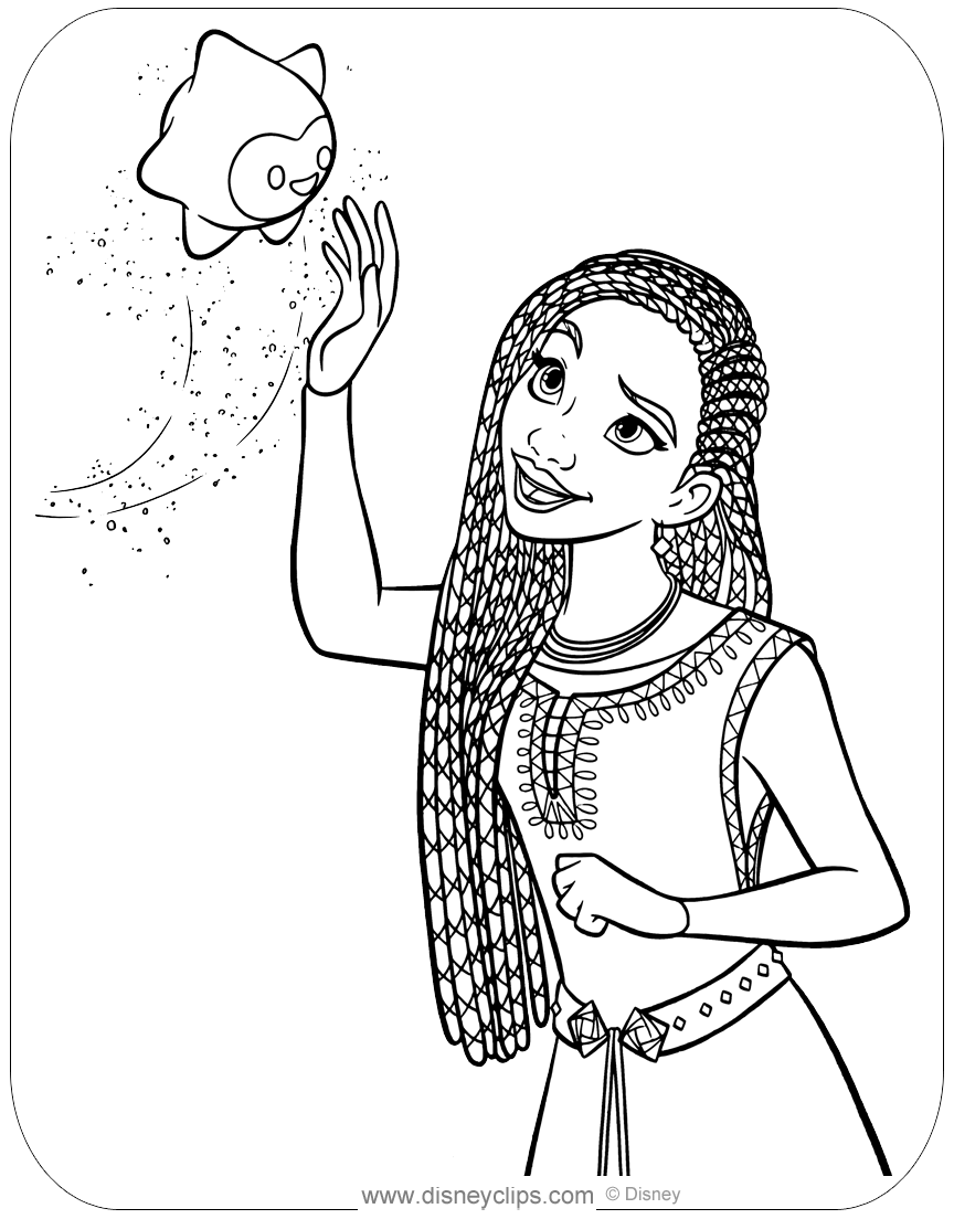 Disneys wish coloring pages pdf printables