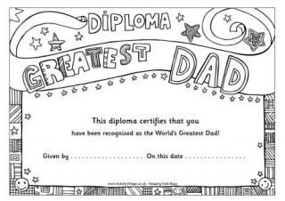 Worlds best mom diploma