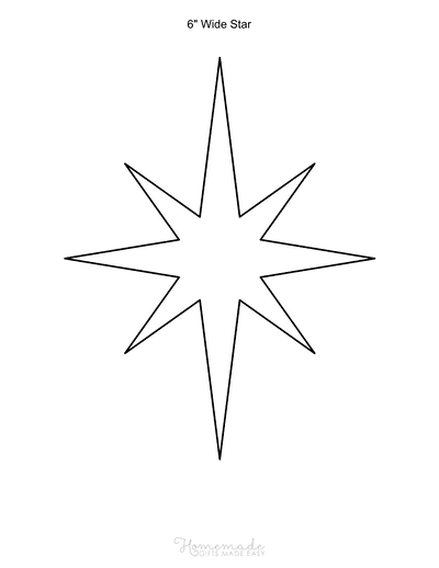 Free printable star templates outlines