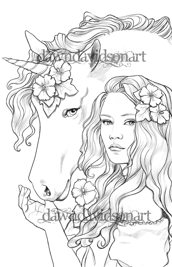 Coloring pages for adults best friends unicorn colouring for grown ups instant download printable coloring pages