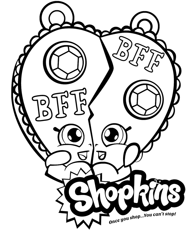 Chelsea charm coloring page for girls shopkins
