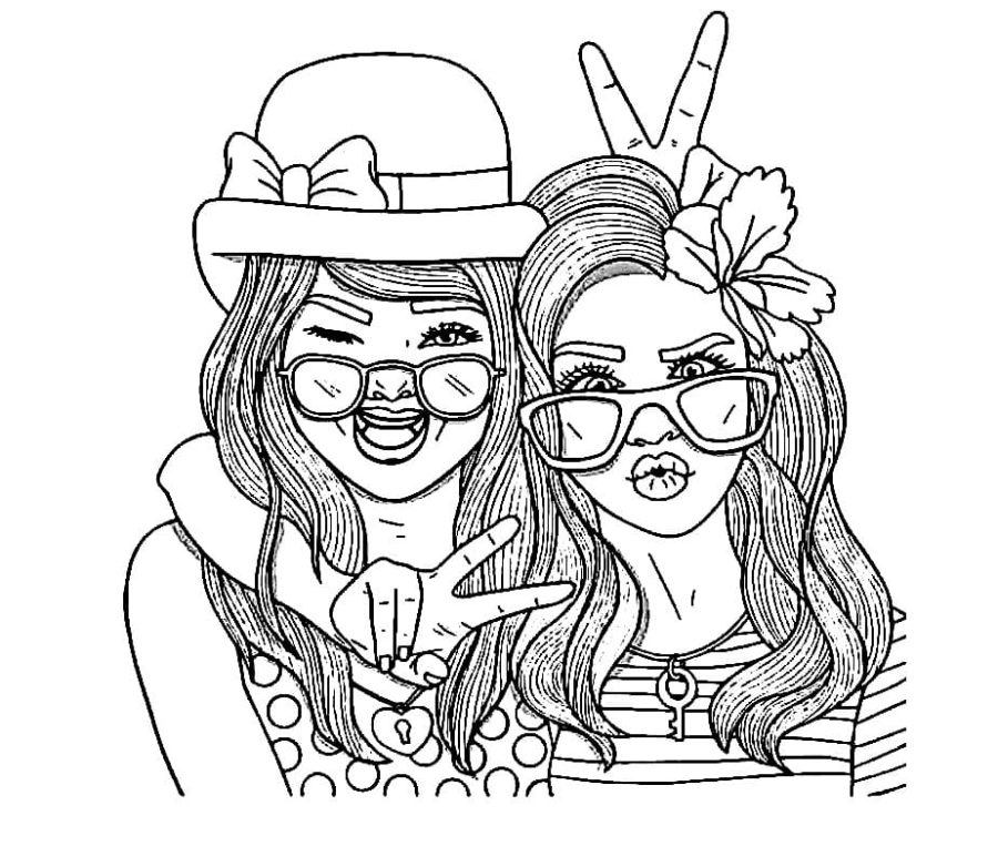 Bff coloring pages