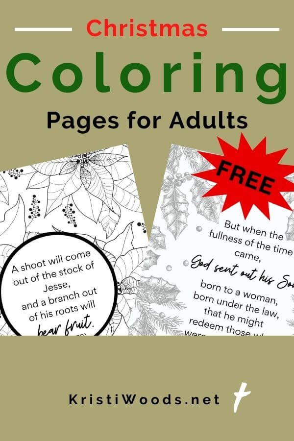Free christmas coloring pages for adults