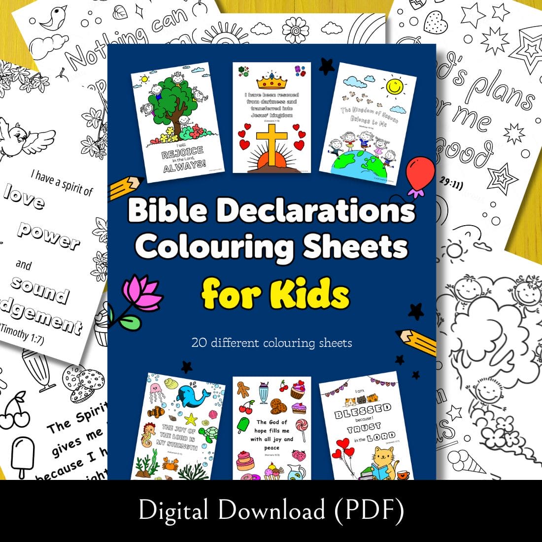 Bible declaration colouring downloadable pdf â inspire by zelima