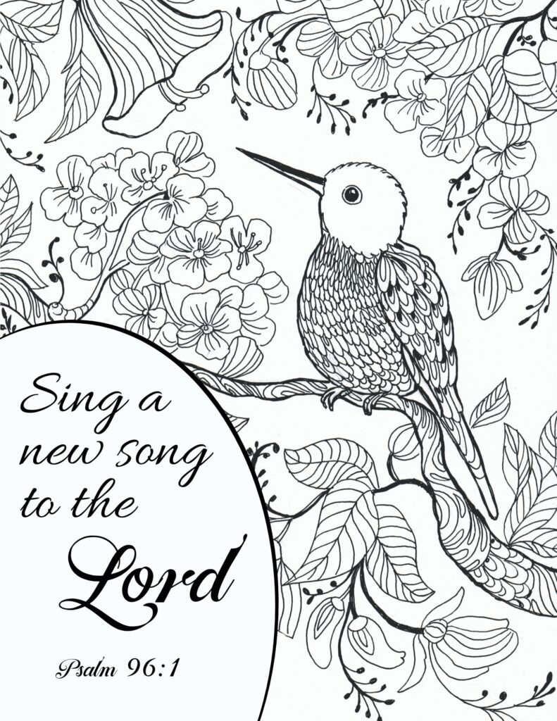 Free printable bible verse coloring pages